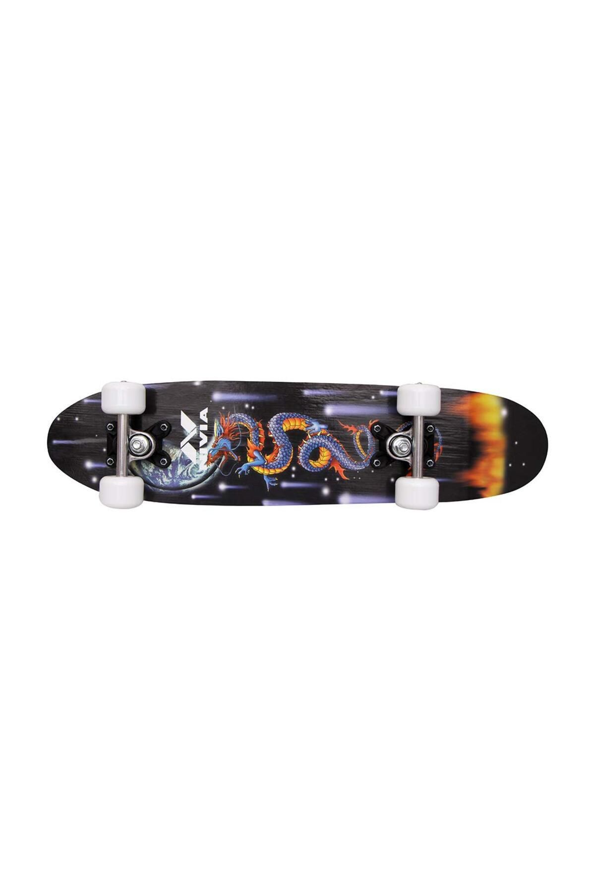 Nivia-Junior Skateboard | 24x5.8 Inch | Anti-skid | Maple/aluminium | Pu Wheels For Kids 4