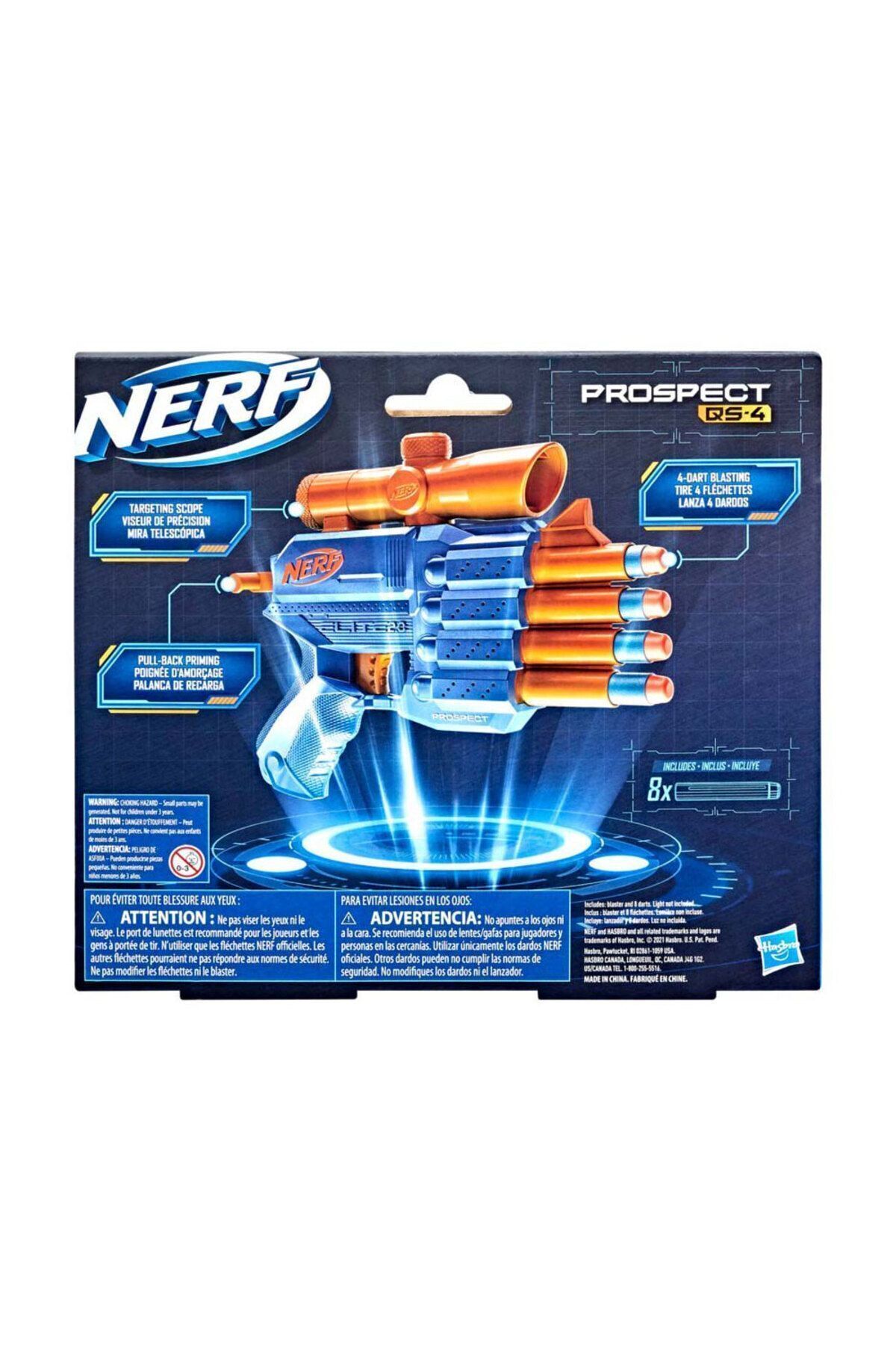 Hasbro-Nerf Elite 2.0 Prospect Qs 4 - 22 Cm 8 Darts Nerf Darts 8 F4190 3