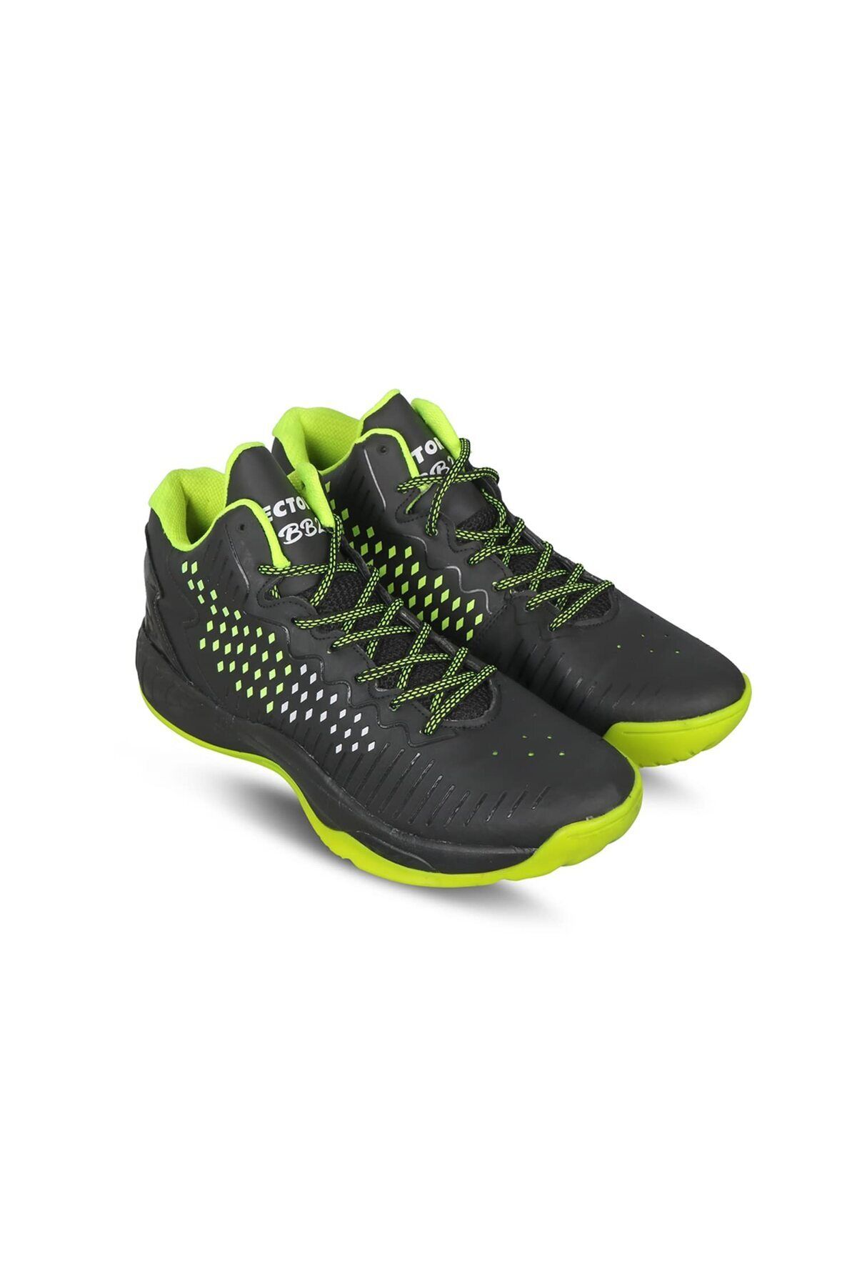 Vector X-Bb-22 Basketball Shoes | Black/green | 8 Uk/9 Us/42 Eu | Synthetic/eva | Lightweight 1