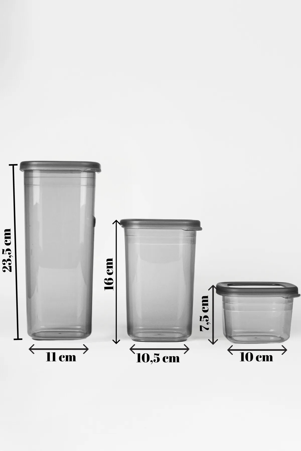 welcomein-12 Pieces 24 Pieces 550 Ml. 1200 Ml. 1750 Ml. Square Food Storage Container Set with Leak Proof Lid 4
