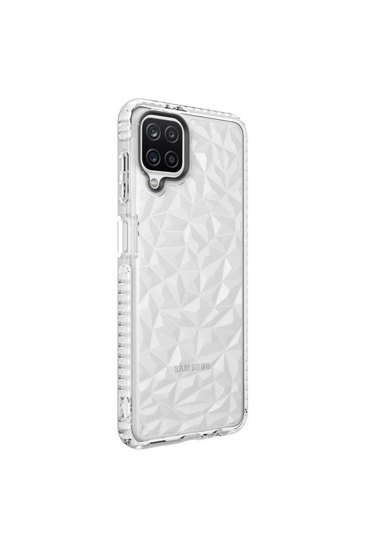 gaappy Iceberg Serisi Samsung Galaxy A12 Beyaz Kapak