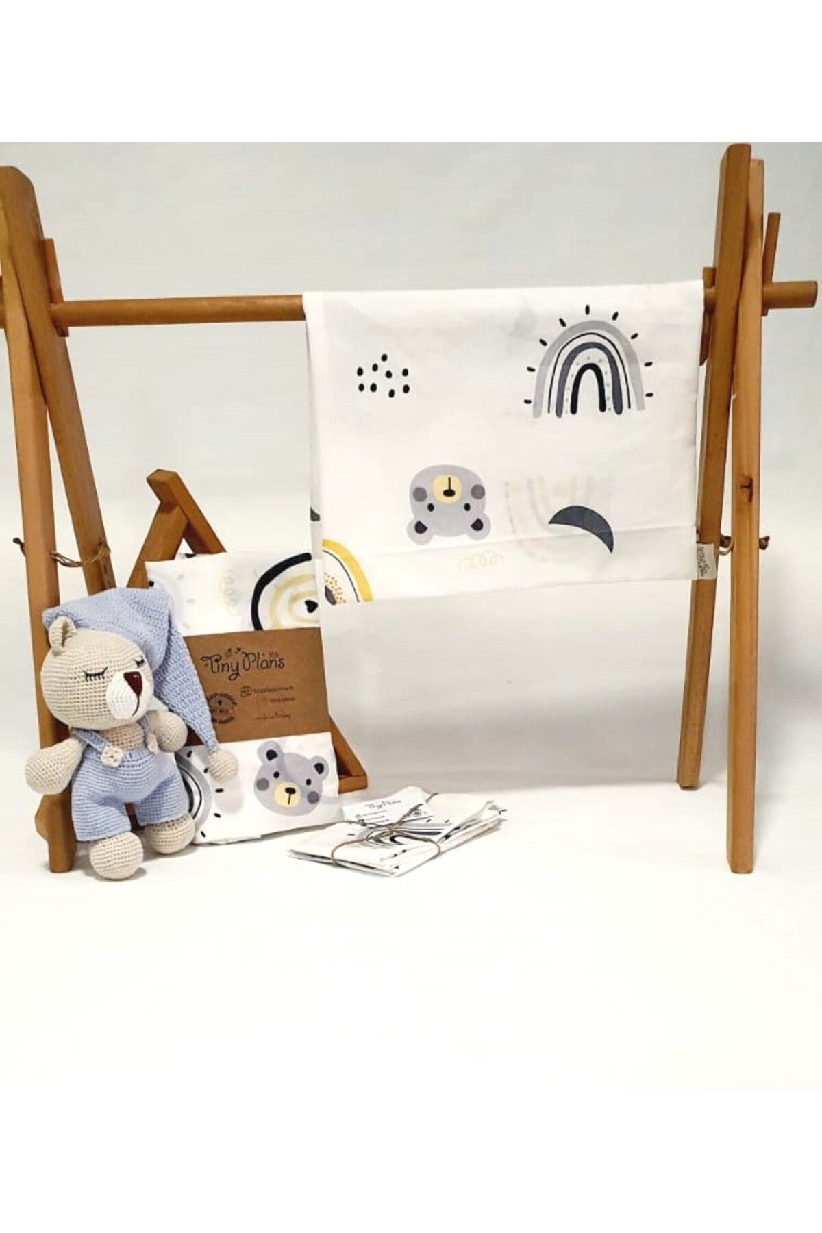 tiny plans-Elastic Baby Bed Sheet - Pillowcase Set 80X170 cm 4