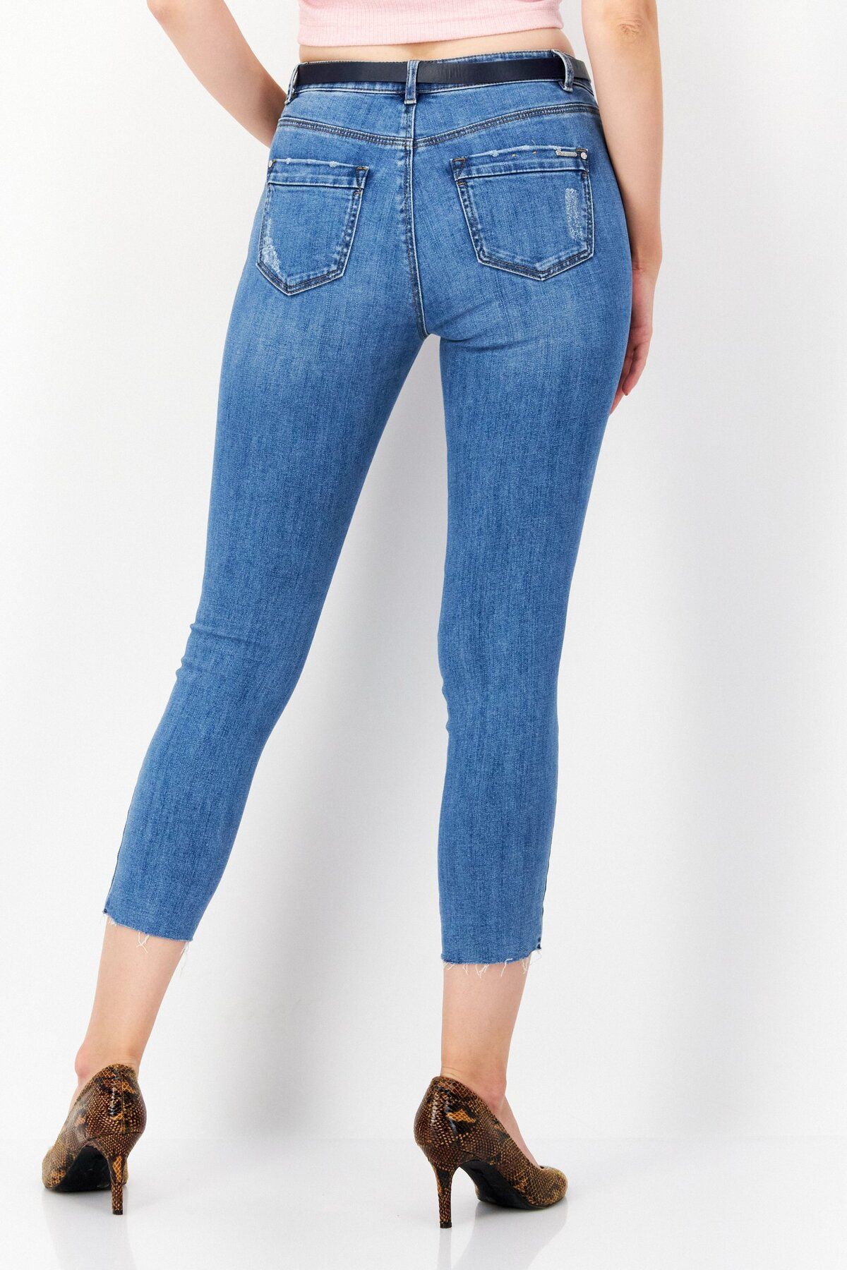 Vero Moda-Women Slim Fit Wash Stretchable Denim, Blue 2