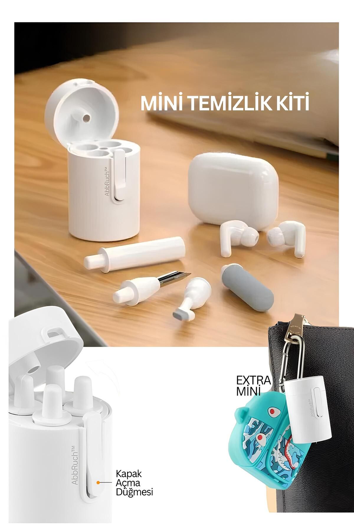 Mini Temizlik Kiti Bluetooth Kulaklık/Telefon/Klavye Temizleyici Elektronik Ürün Temizlik Kiti