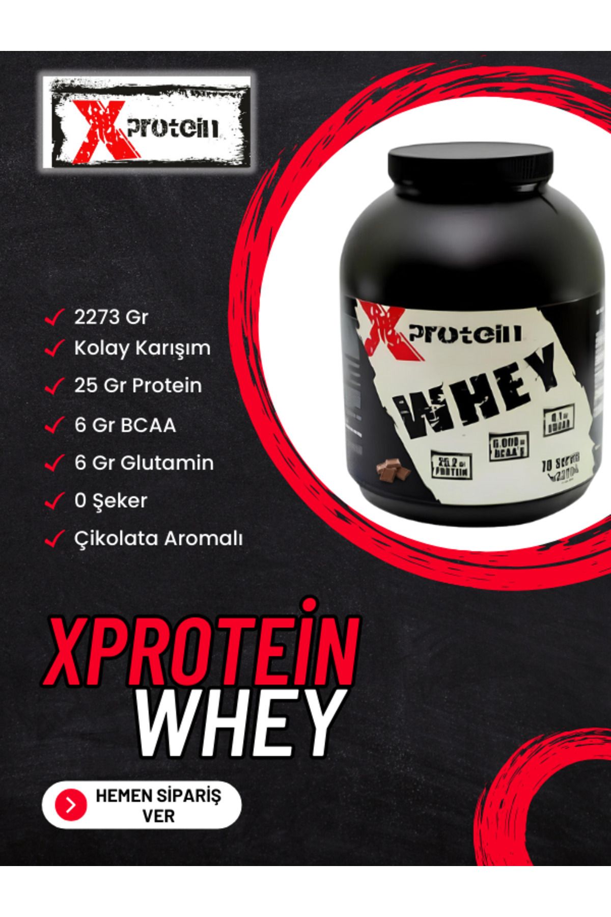 ZEUSNUTRITION Xprotein Whey 2270gr ( Çıkolata )