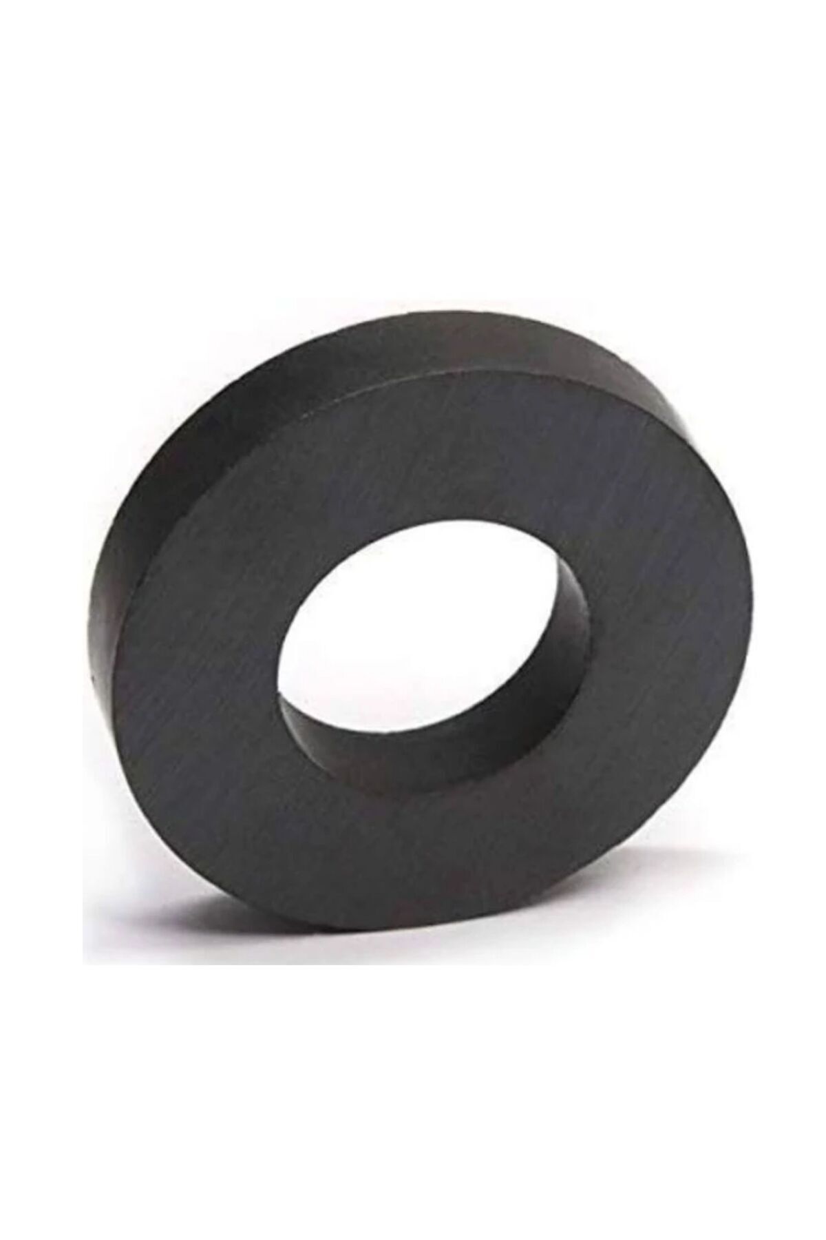 Fapatech Halka Mıknatıs Siyah Ortası Delik Simit Mıknatıs - 5 Adet