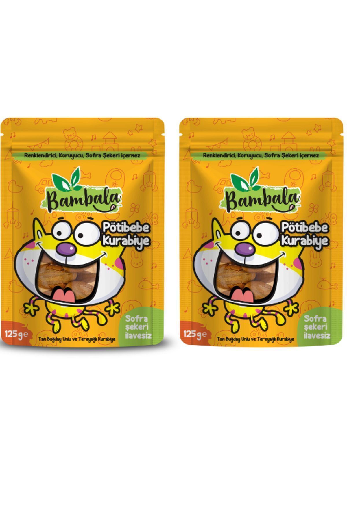 Bambala Potibebe 2 Adet 125g 6 Ay Bebek Bisküvisi (KORUYUCUSUZ, TEMİZ IÇERİK)