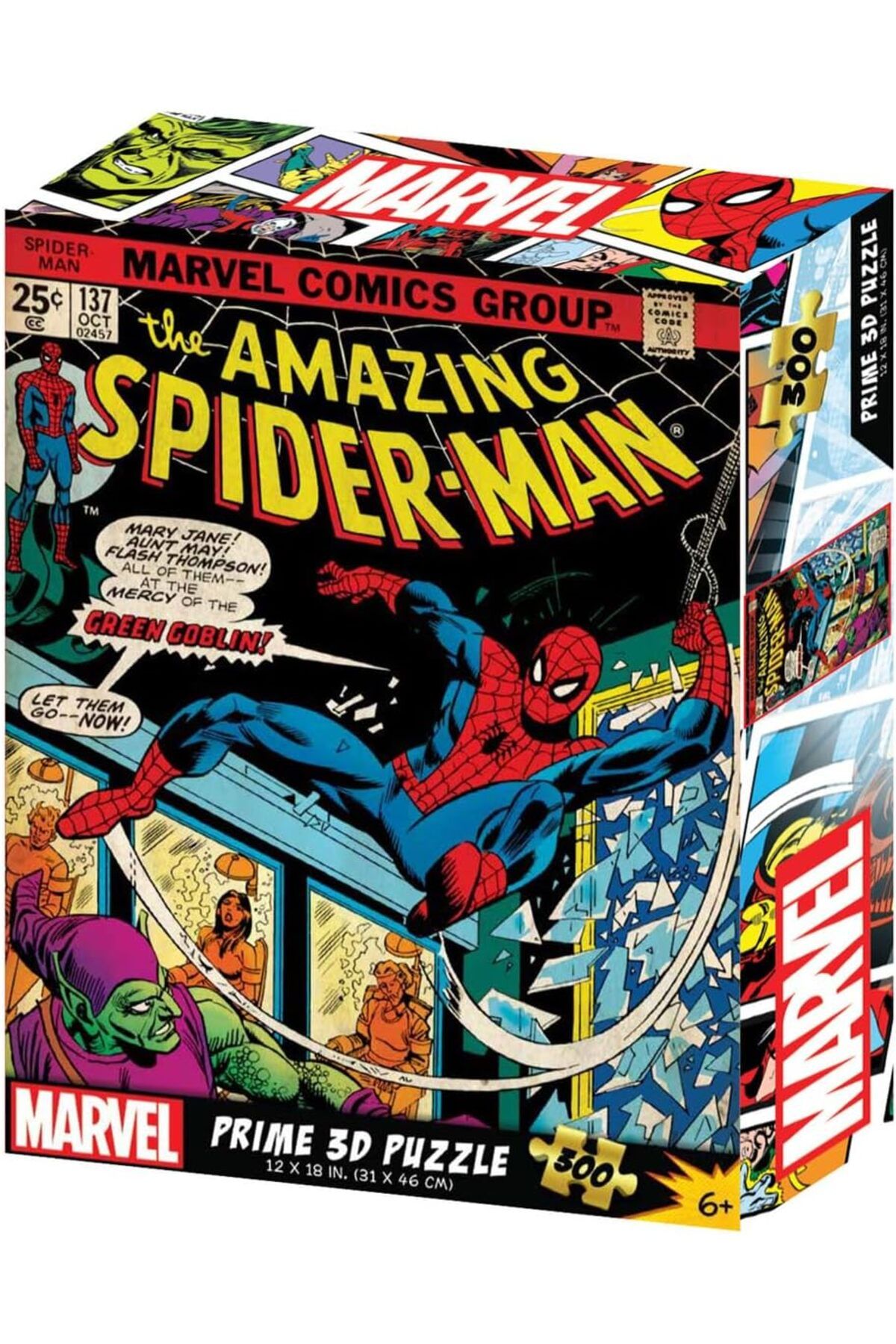 STOREMAX efshopx 3D - Marvel Comics Spider-Man - 300 Parça Puzzle New Desing 1002192