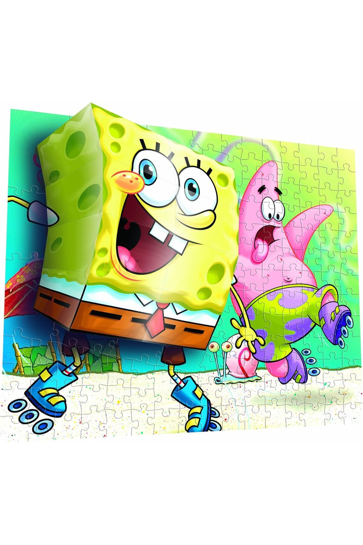 STOREMAX prhshop Puzzle 110 Parça 3 Boyutlu Puzzle Breakthrough Sponge Bob 2 Life 1063348