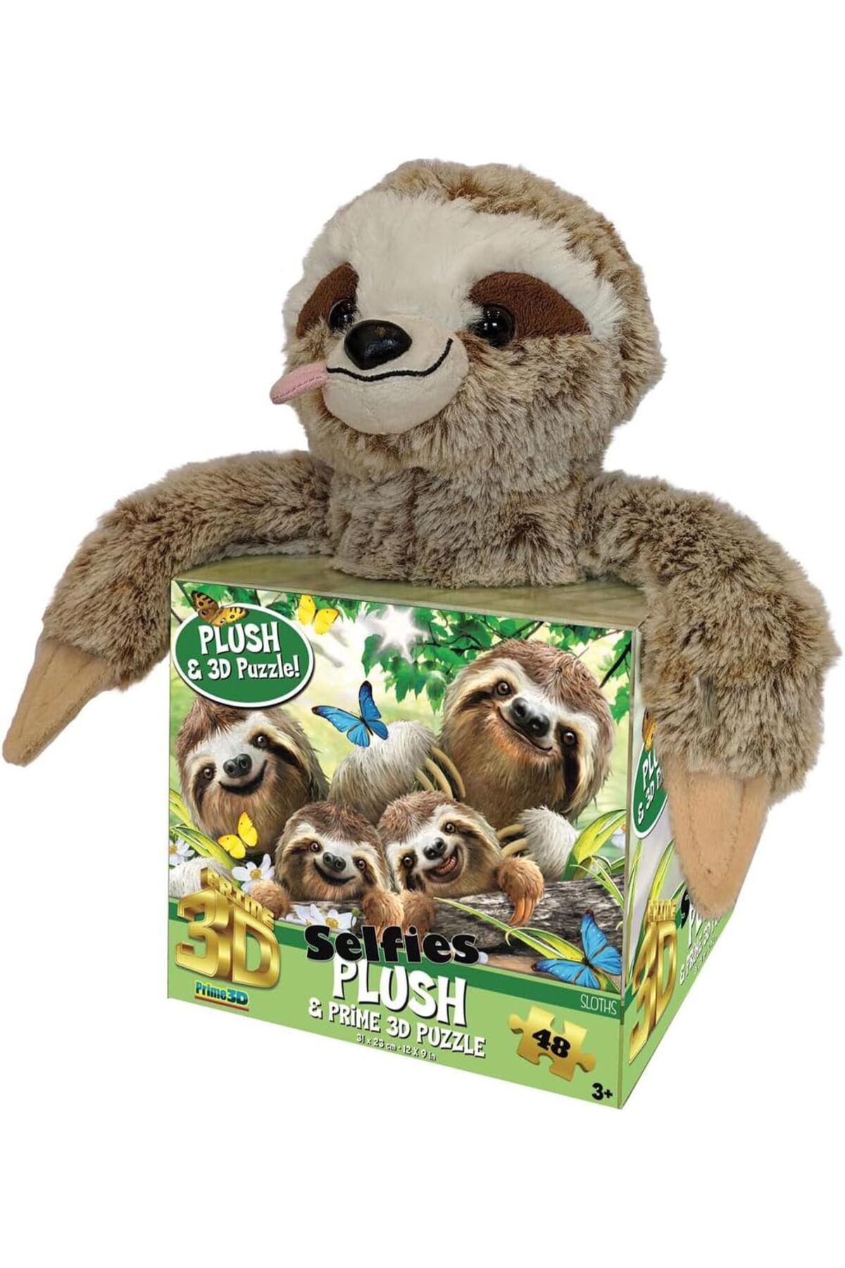 STOREMAX cmllashop 3D Peluş -Howard Robinsn Sloth Selfie ile Bulmaca 3D Bulmaca 48 adet 542093