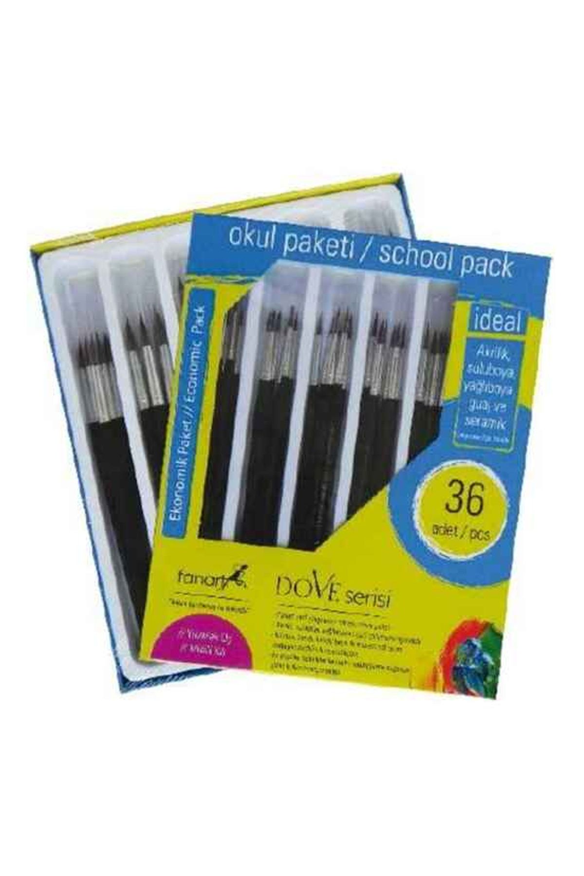 artline-Fanart Dove Brush Set 36 Pieces No:1 1