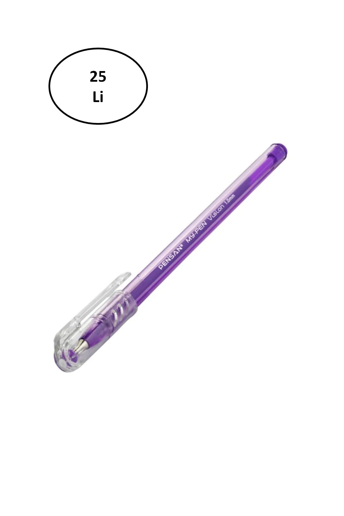 Pensan-My-Pen 1 Mm Purple Ballpoint Pen - Pack of 25 1