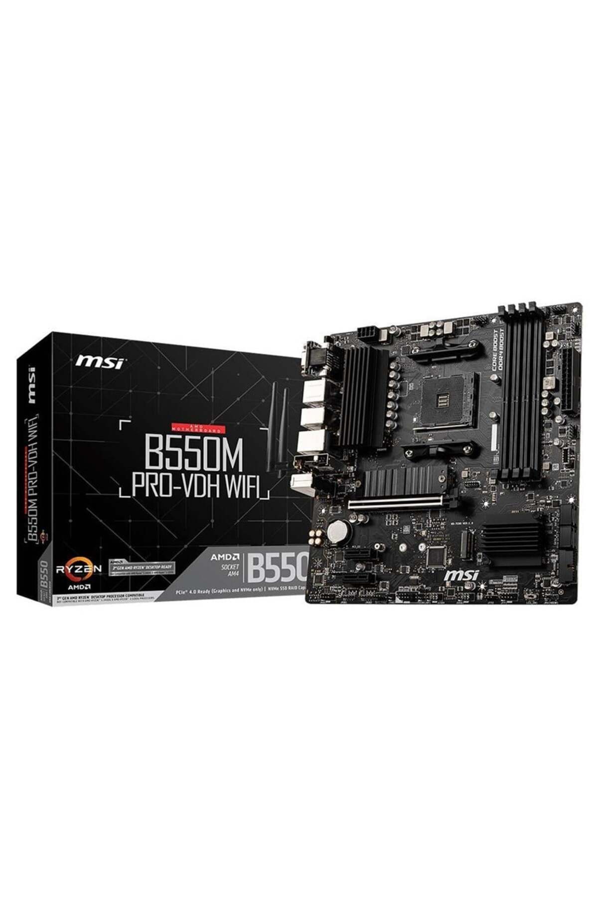 MSI-B550M Pro-Vdh Wifi Ddr4 4400(Oc) HDMI Matx Am4 4