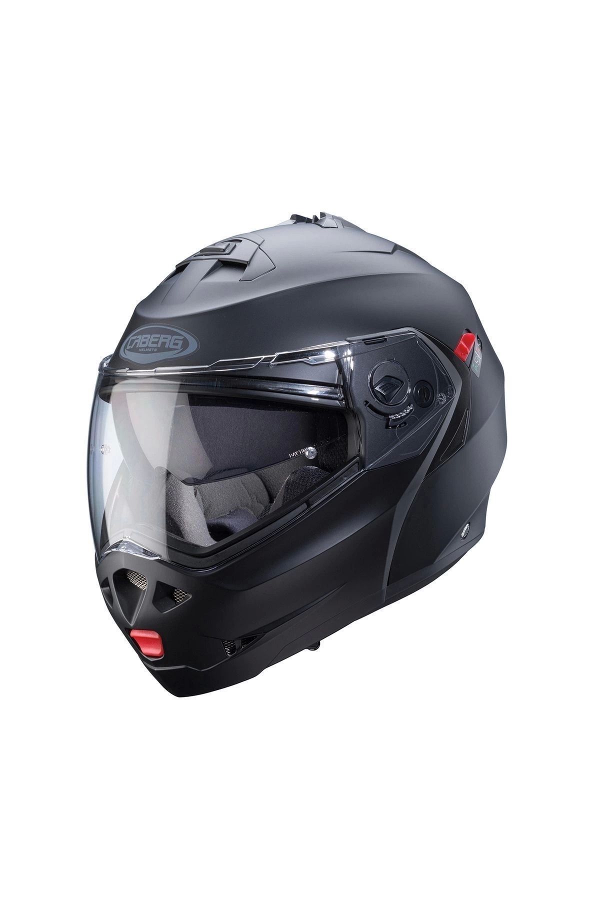 Caberg DUKE X MAT BLACK ÇENE AÇILIR MOTOSİKLET KASKI