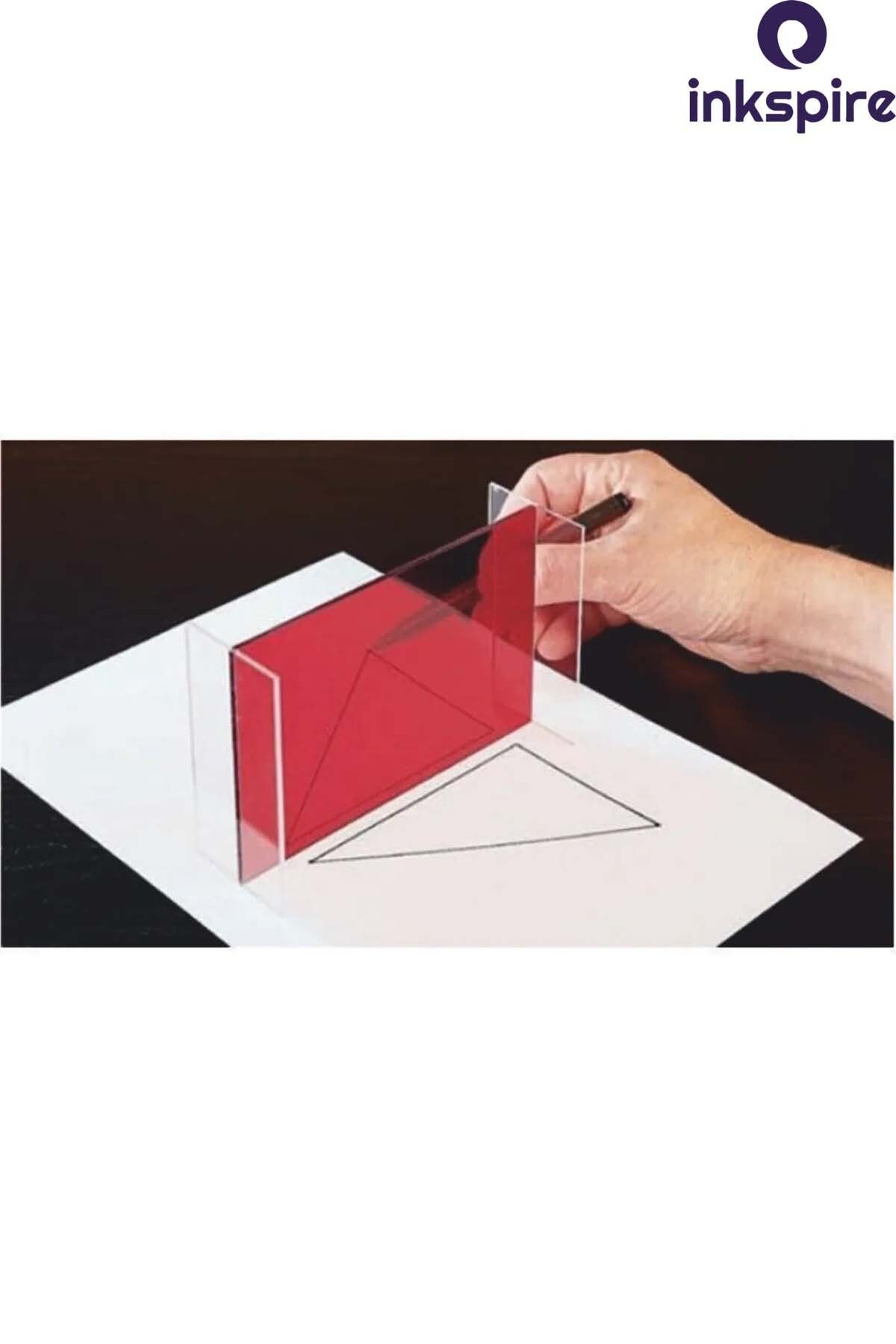 inkspire-1Pc Symmetry Reflection Mirror - Object Reflection, Math Geometry Lecture Materials Drawing 3