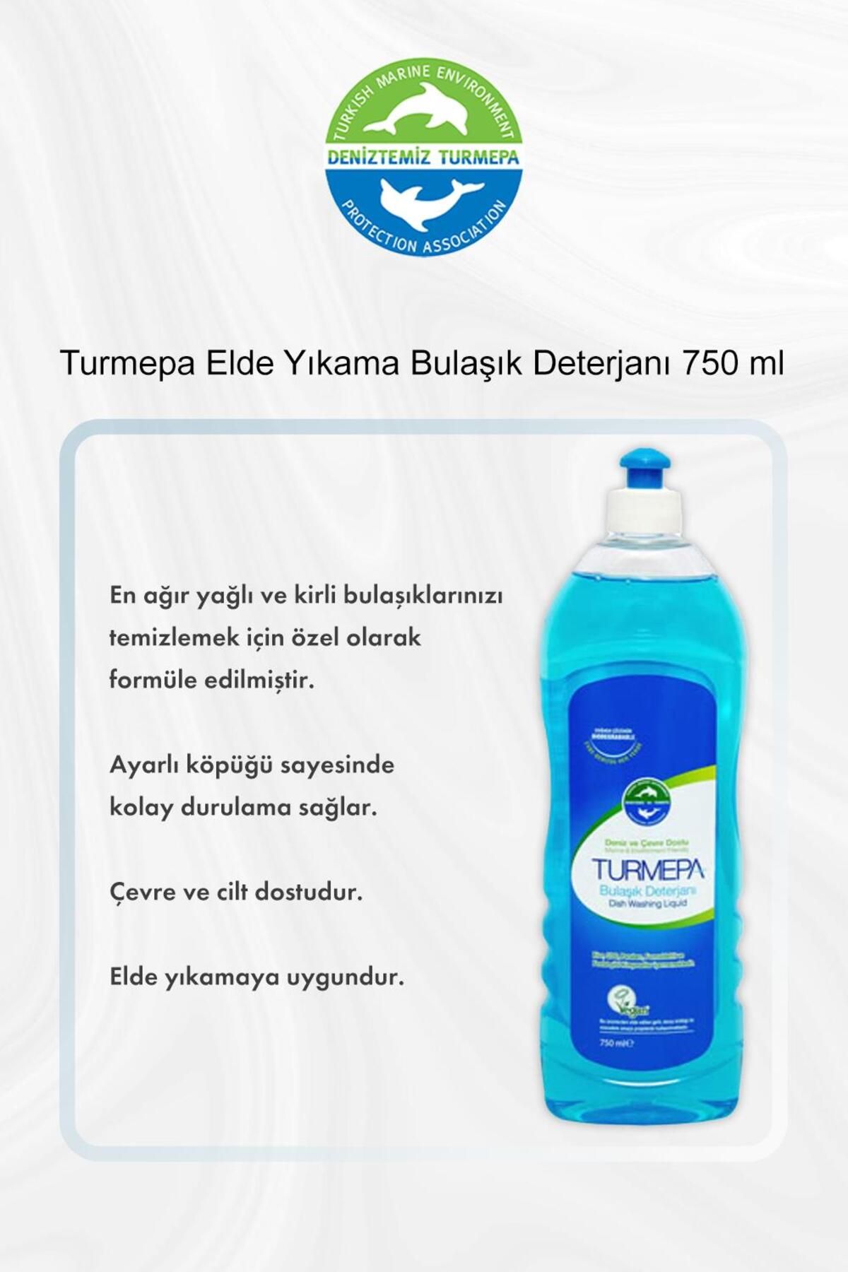 Turmepa Elde Yıkama Bulaşık Deterjanı 750 ml 5 Al 4 Öde ve Rosie Pamuk