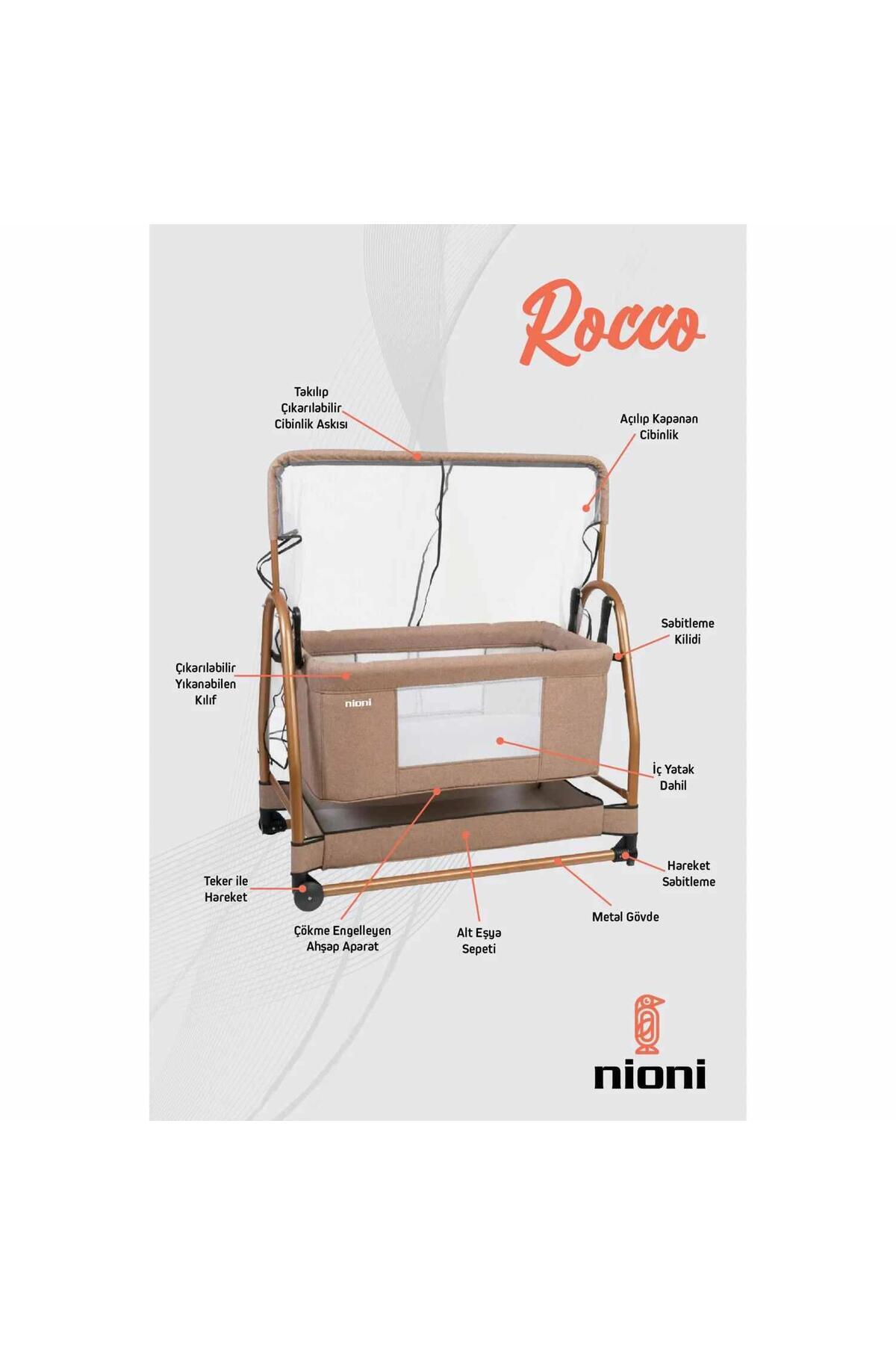 nioni Rocco Sallanan Beşik İç Yatak Dahil fotoğrafı 2 (önizleme)