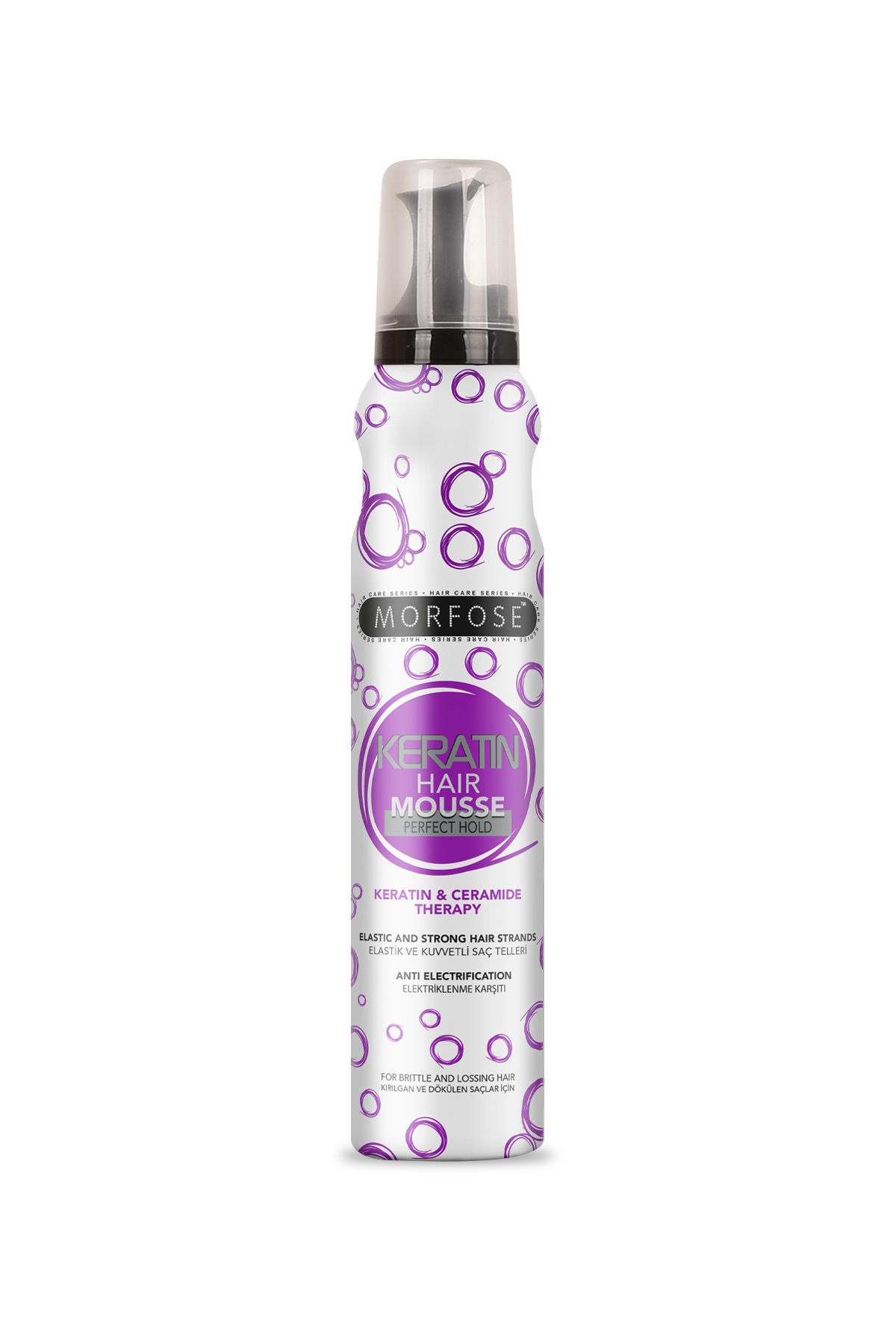 Morfose Hair Foam That Strengthens the Structure Hair With Keratin Content, Anti-Electrification eleg.2856