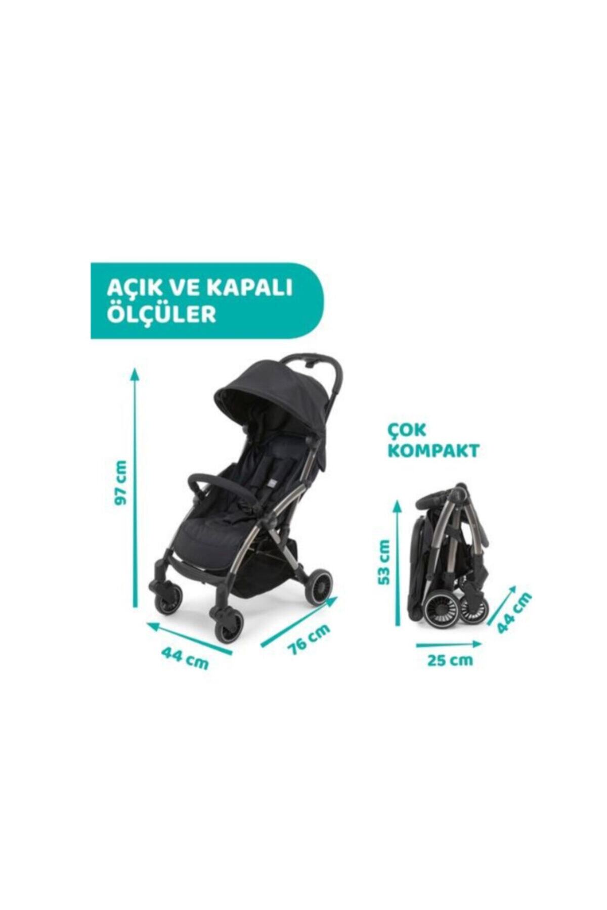 Chicco Cheerıo Bebek Arabası/ Jet Black fotoğrafı 3 (önizleme)