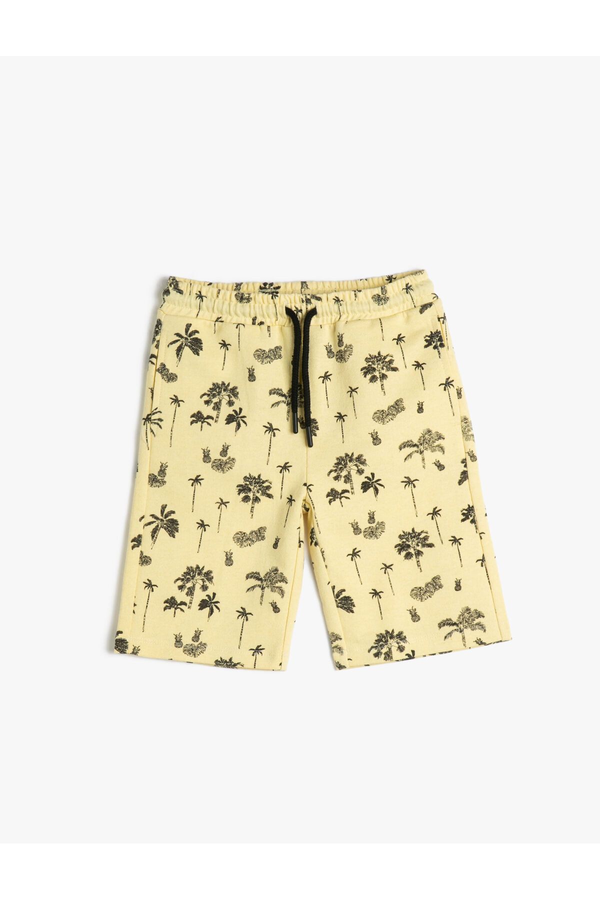 Koton-Cotton Waist Tied Shorts - Printed and Pocketed 1