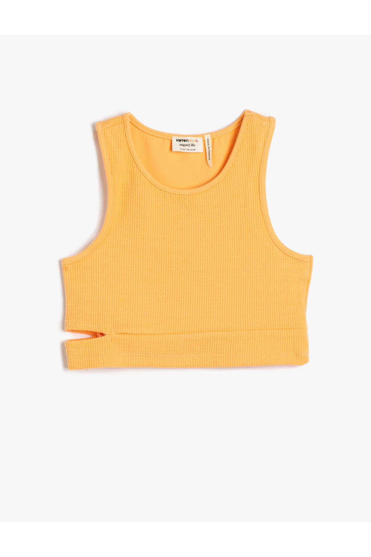 Koton-Crop Tank Top ujjatlan, kerek nyakú, ablakrészlettel 1