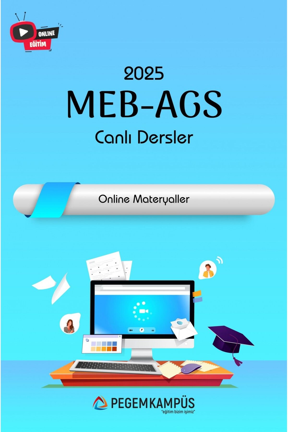 Pegem Akademi 2025 Meb-ags Canlı Dersler + Online Materyaller