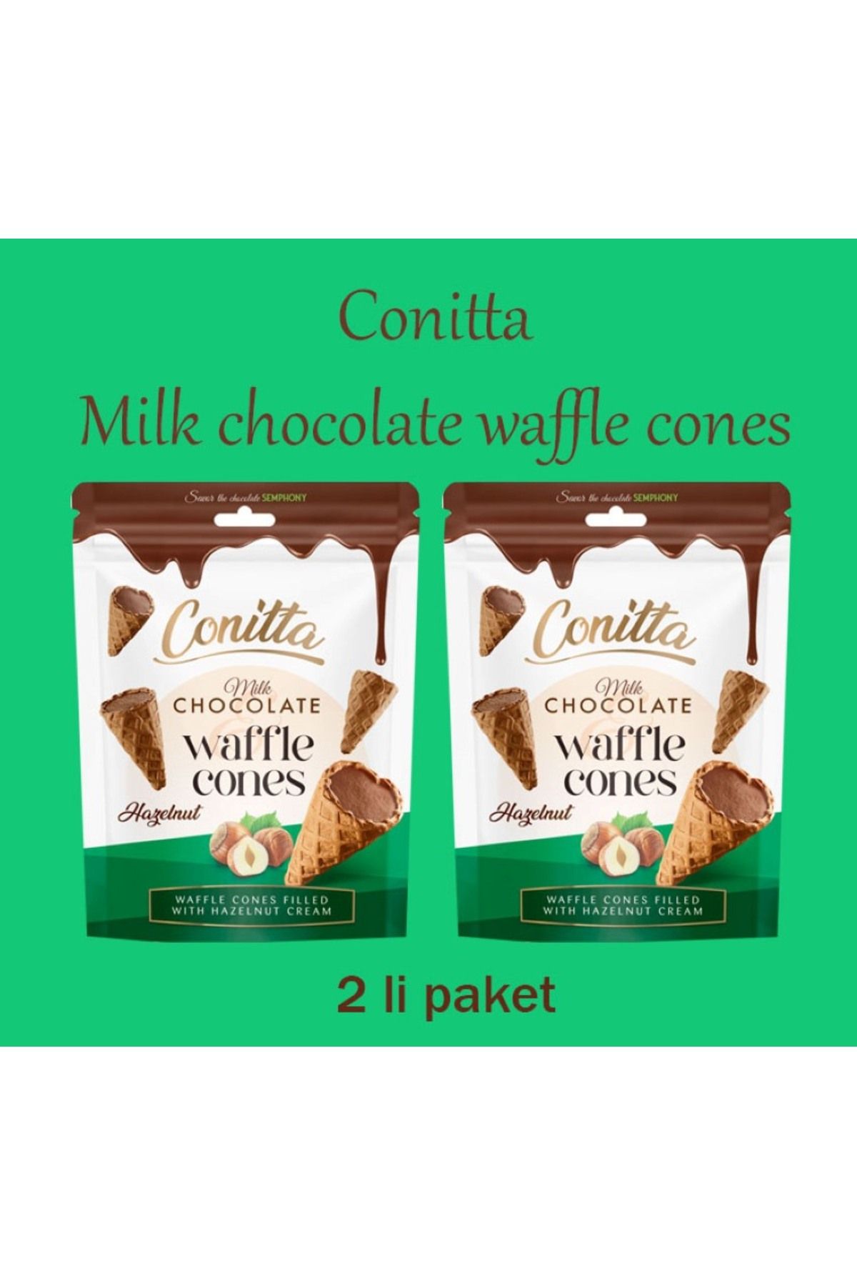 CONTİ CONITTA HAZELNUT MILK 80 gr ( 2 Paket )