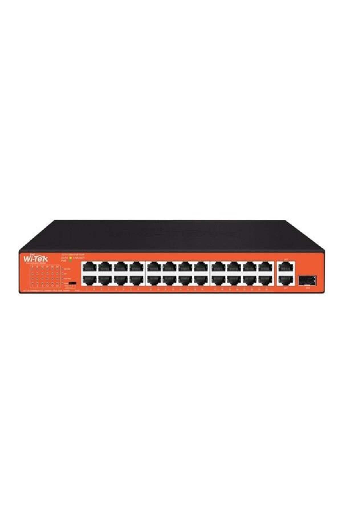 AREY TEKNOLOJİ WI-TEK 24port 200w FULL PoE WI-PS526GH 10/100 Yönetilemez Switch