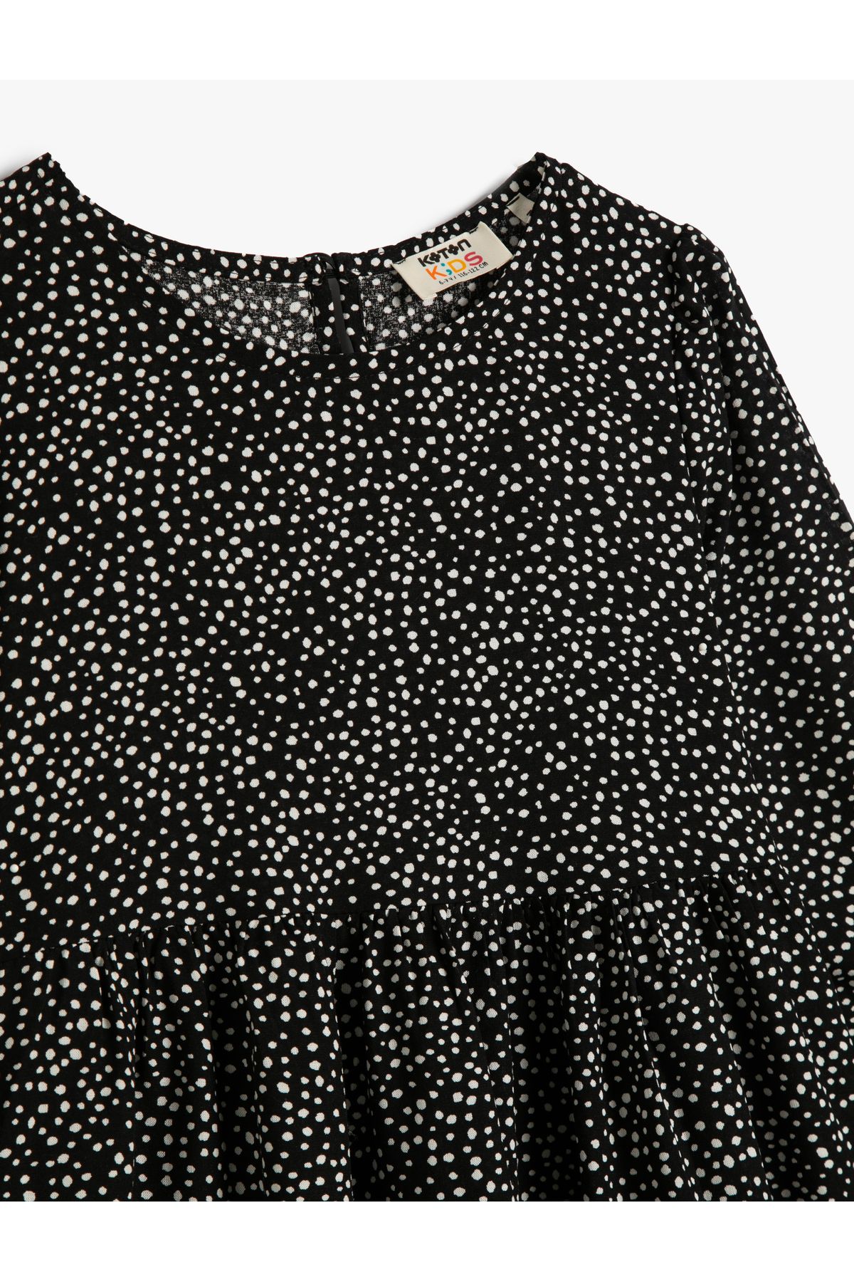 Koton-Rochie Midi cu Maneca Lunga Maneci Rotunde Cu Guler Rotund Elastic 3