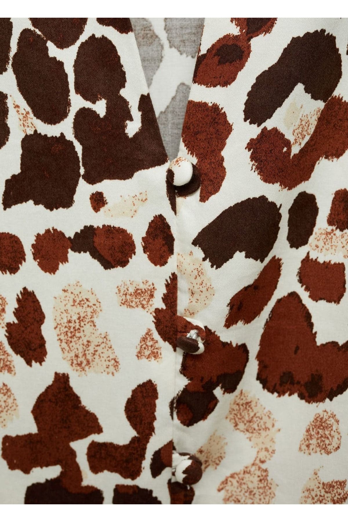 MANGO Woman-Leopard Print Tie Detailed Dress 6