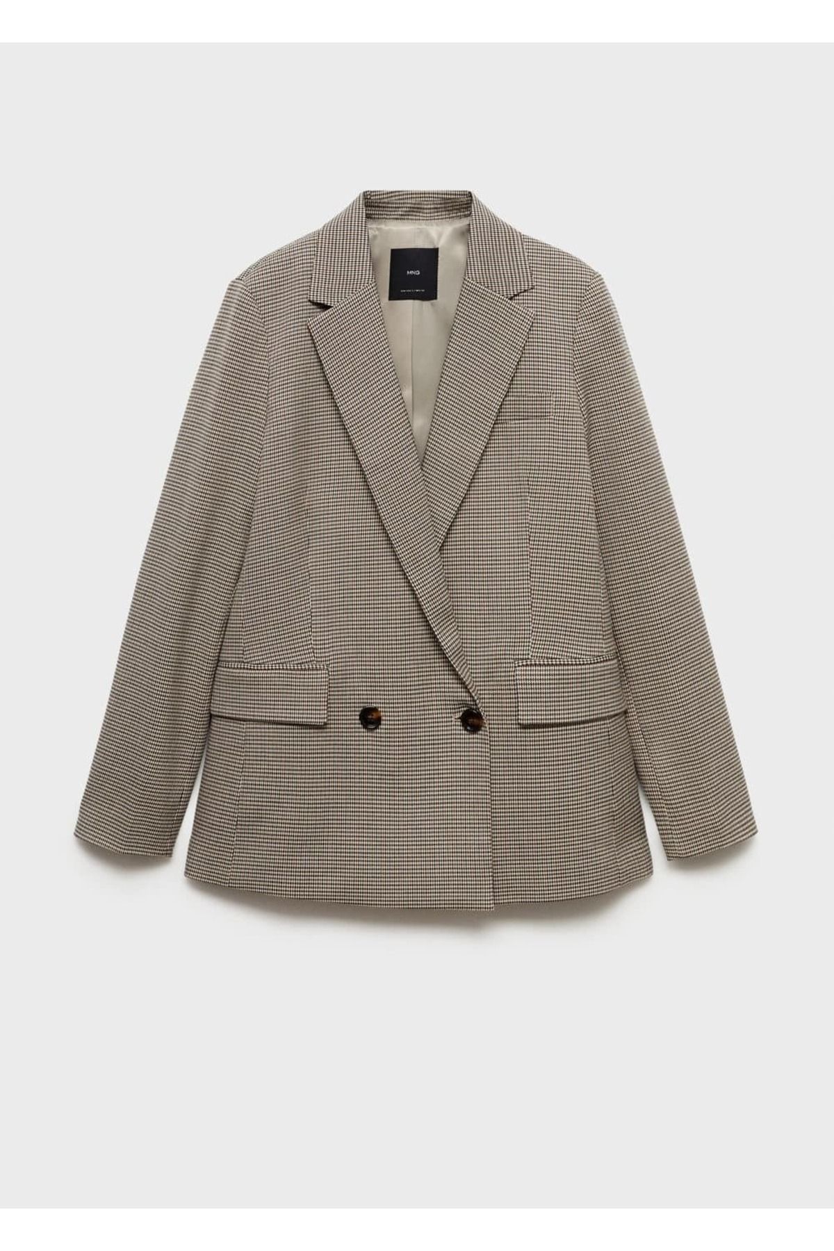 MANGO Woman-Cross button blazer jacket 3