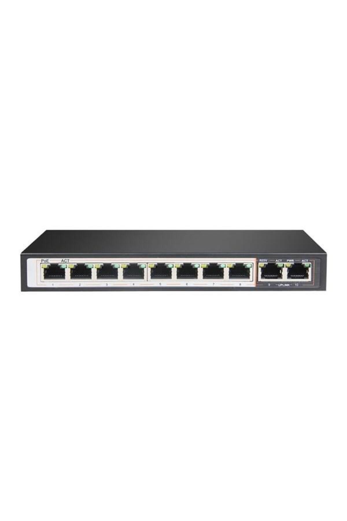 D-Link 10port 120w FULL PoE DGS-F1010P-E/E GIGABIT 2X-UPLINK Yönetilemez Poe Switch