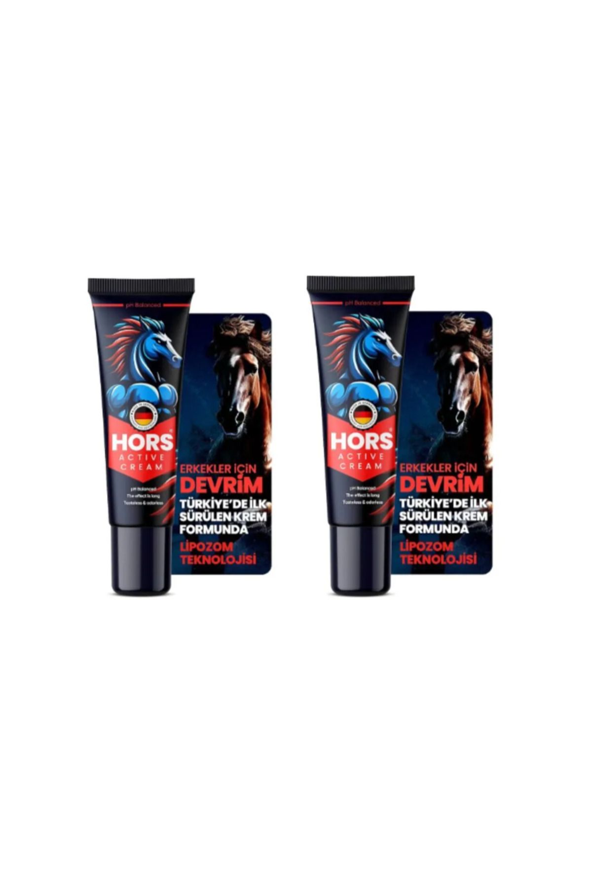 Hors Active Cream Gecikme Ve Sertleşme Peenis Kremi 50ml - 2 Adet / Retarder And Hardener Cream 50ml - 2 Pc