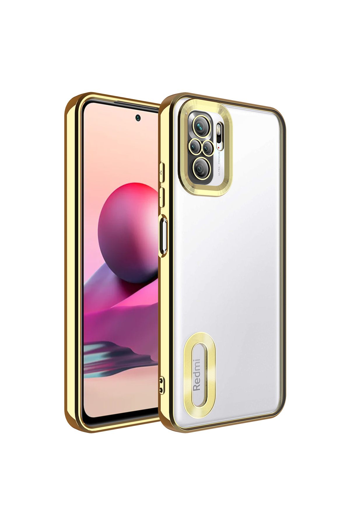 gaappy Oli Serisi Xiaomi Redmi Note 10S Gold Kapak