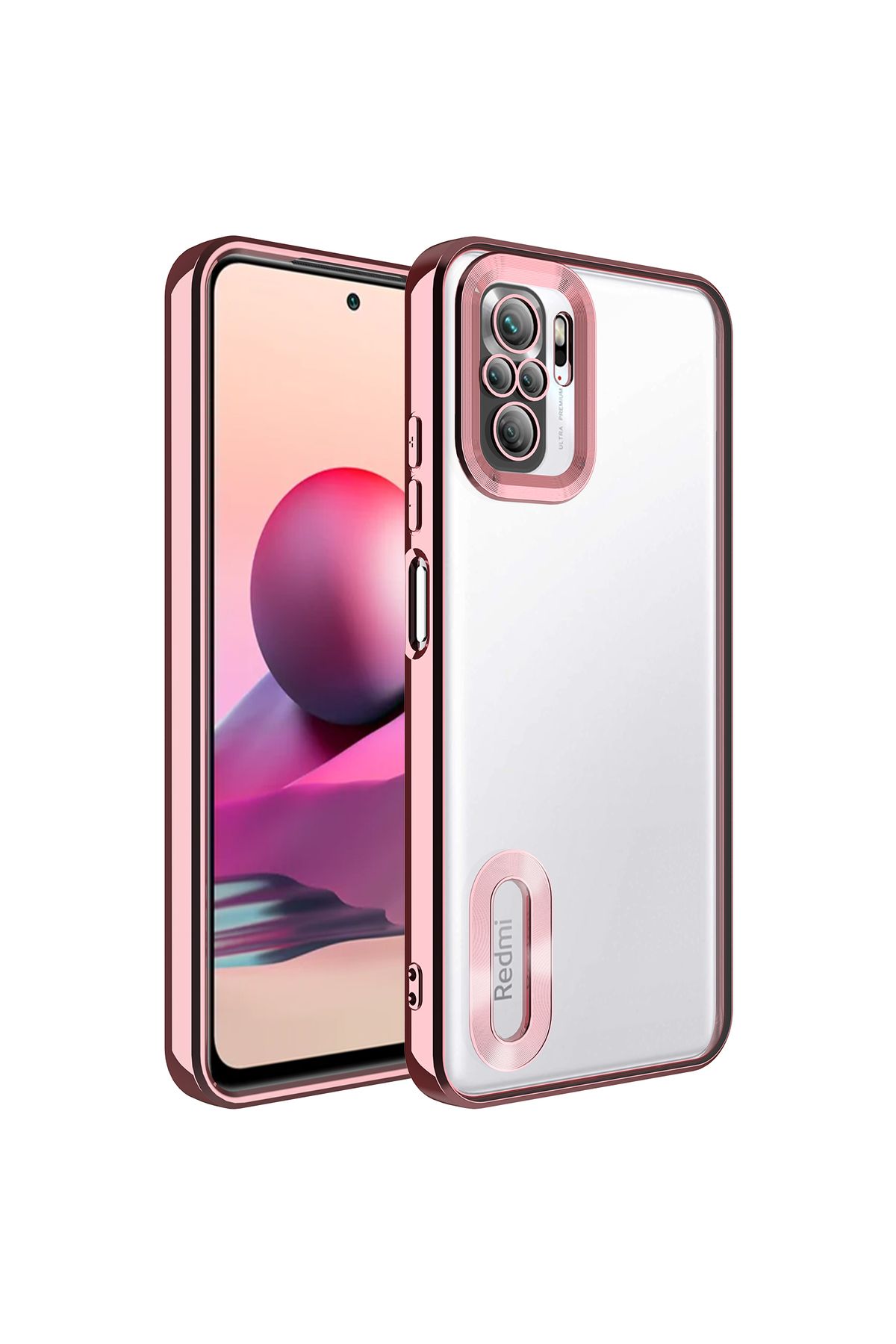 gaappy Oli Serisi Xiaomi Redmi Note 10S Rose Gold Kapak