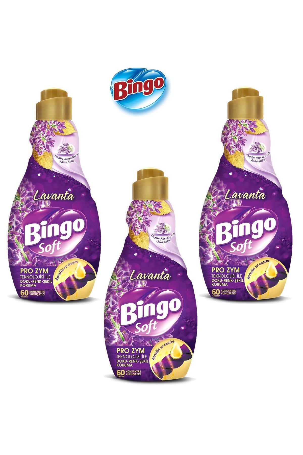 Bingo Konsantre Çamaşır Yumuşatıcısı Lavanta 1440 ml x 3 Adet