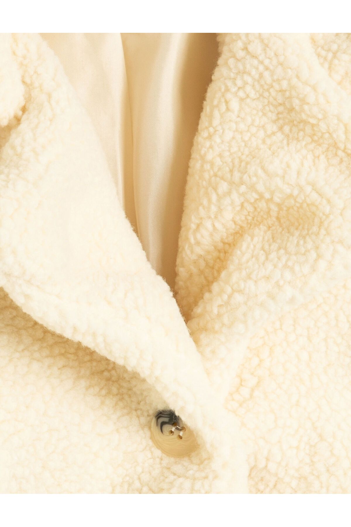 Koton-Plush Coat with Button Closure Pockets 4
