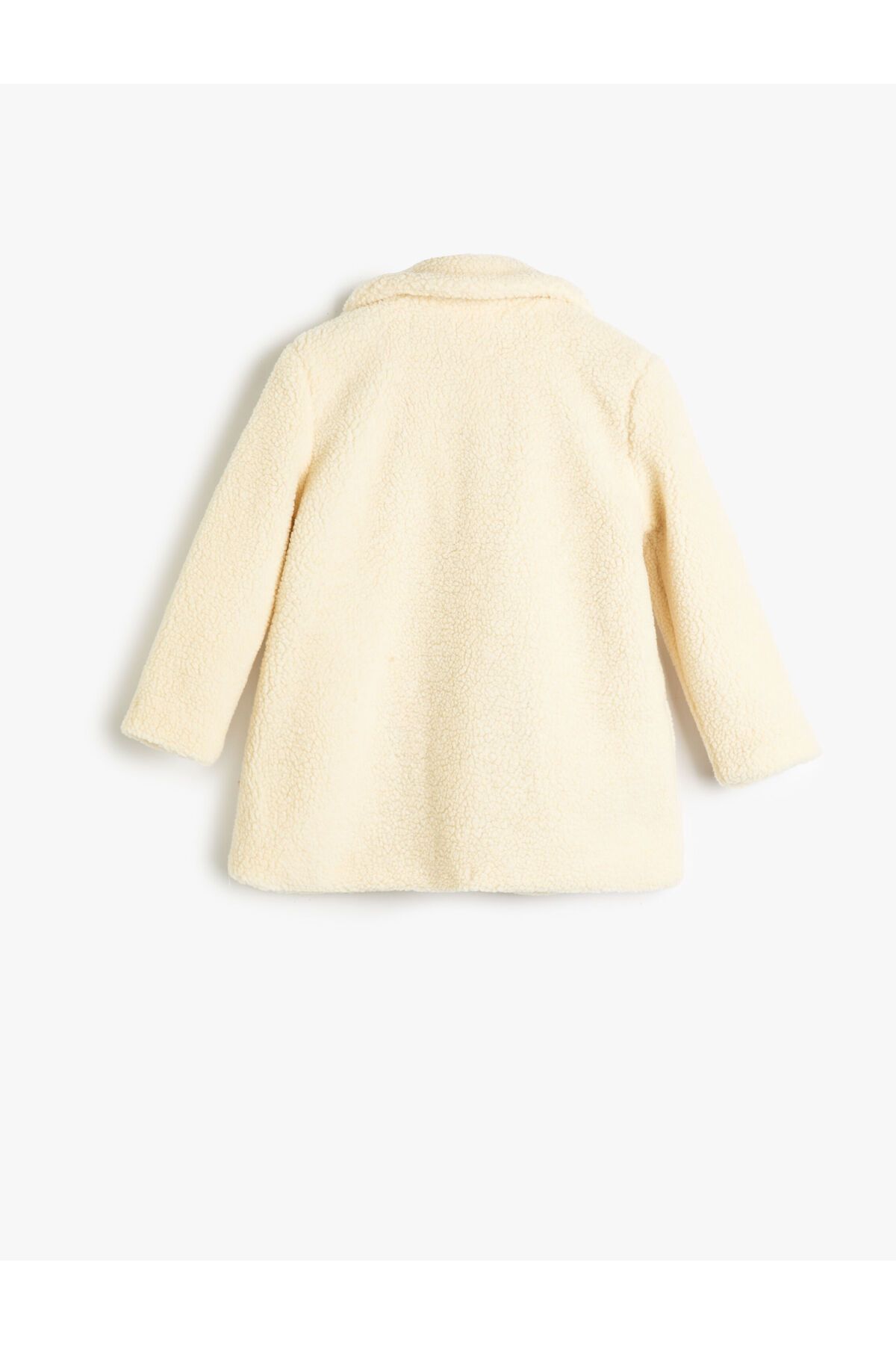 Koton-Plush Coat with Button Closure Pockets 2