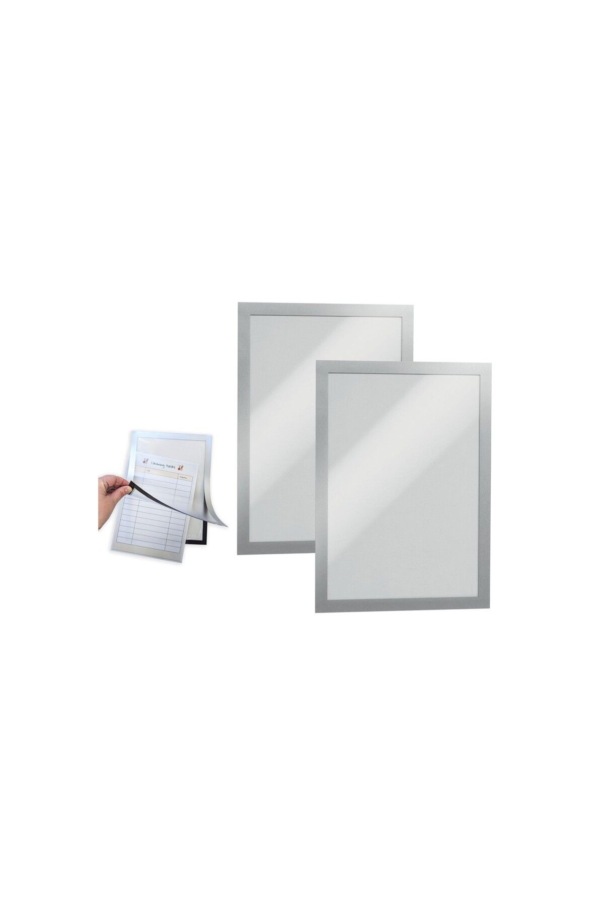 Hdg-Aluminum Color Double Magnet Magnet Picture Announcement Board - Adhesive Fireplace Frame 10X15 cm 4