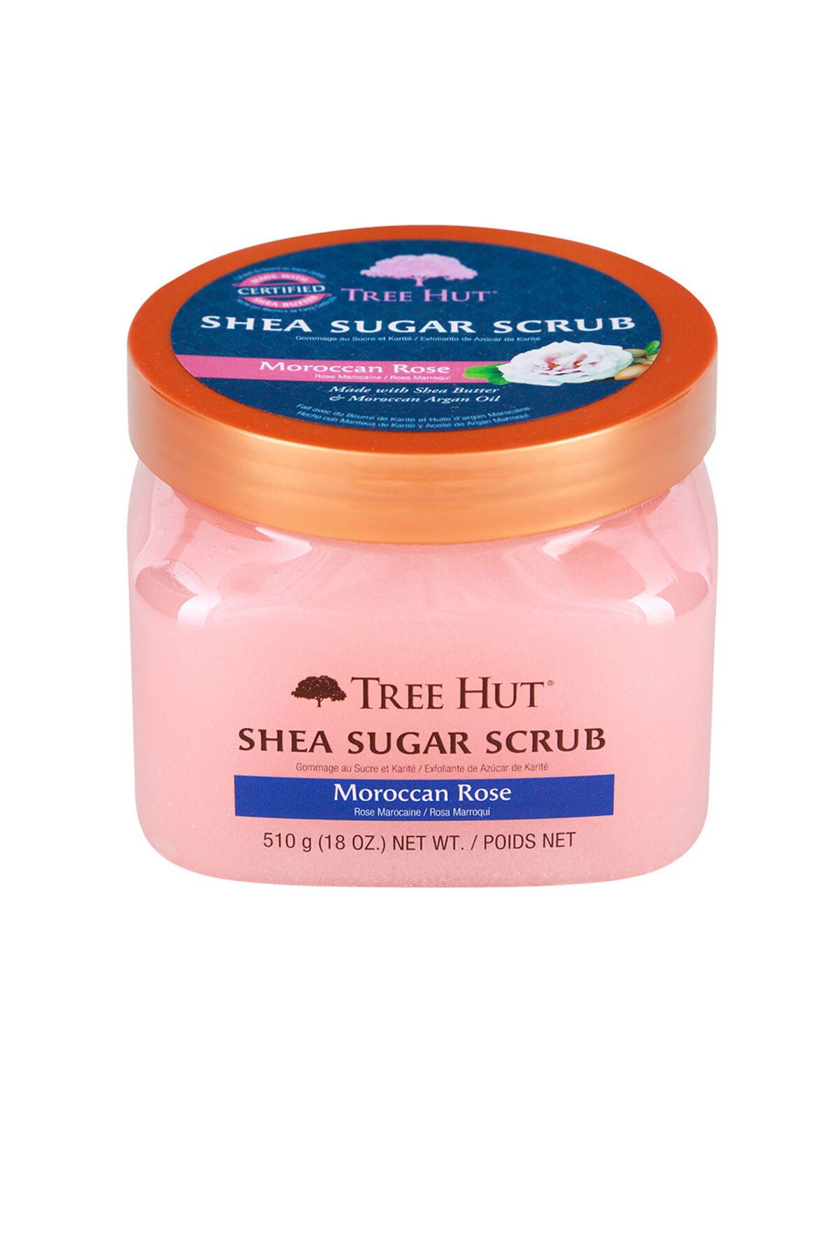 TreeHut-Exfoliante De Azúcar Rosa De Marruecos Tree Hut 510 gr 1