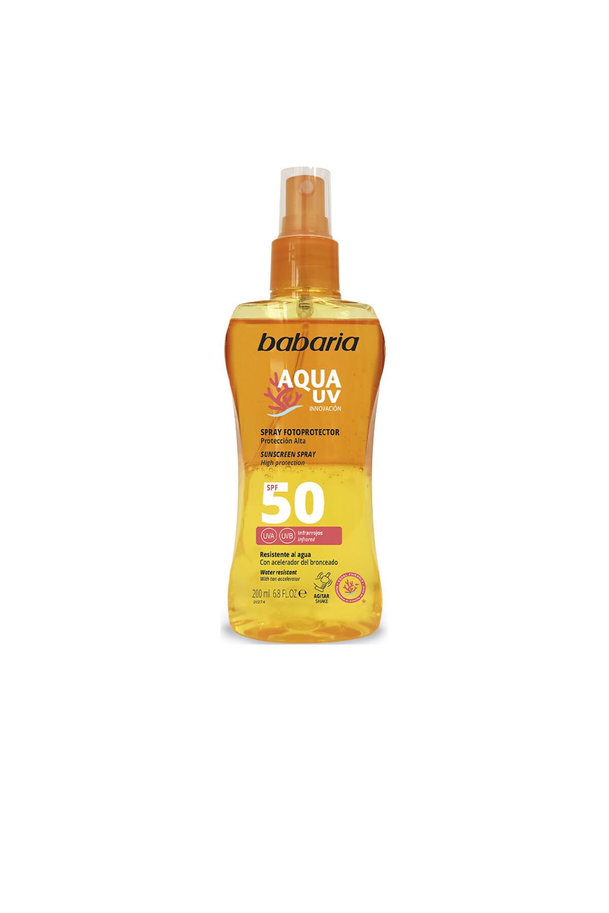 Babaria-Solar Aqua Uv Spf50 Spray 200 ml 1