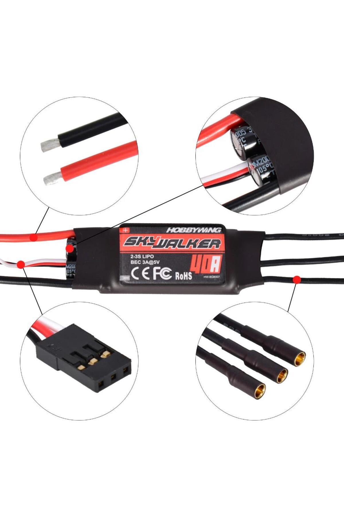 TLS Robotik Hobbywing Skywalker Esc 40a Brushless Fırçasız Motor