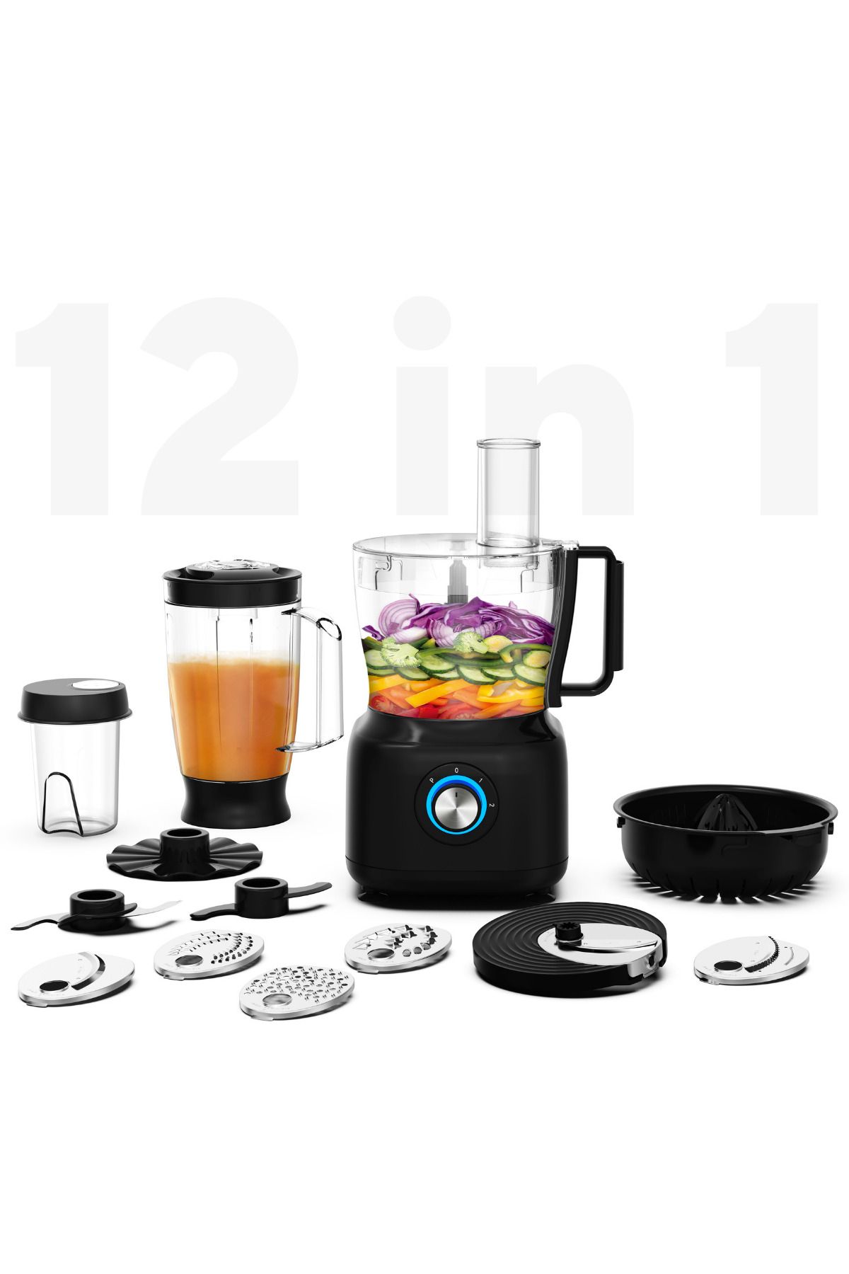 KUMTEL-12in1 Pro Food Processor - Hfp-03 Model 3
