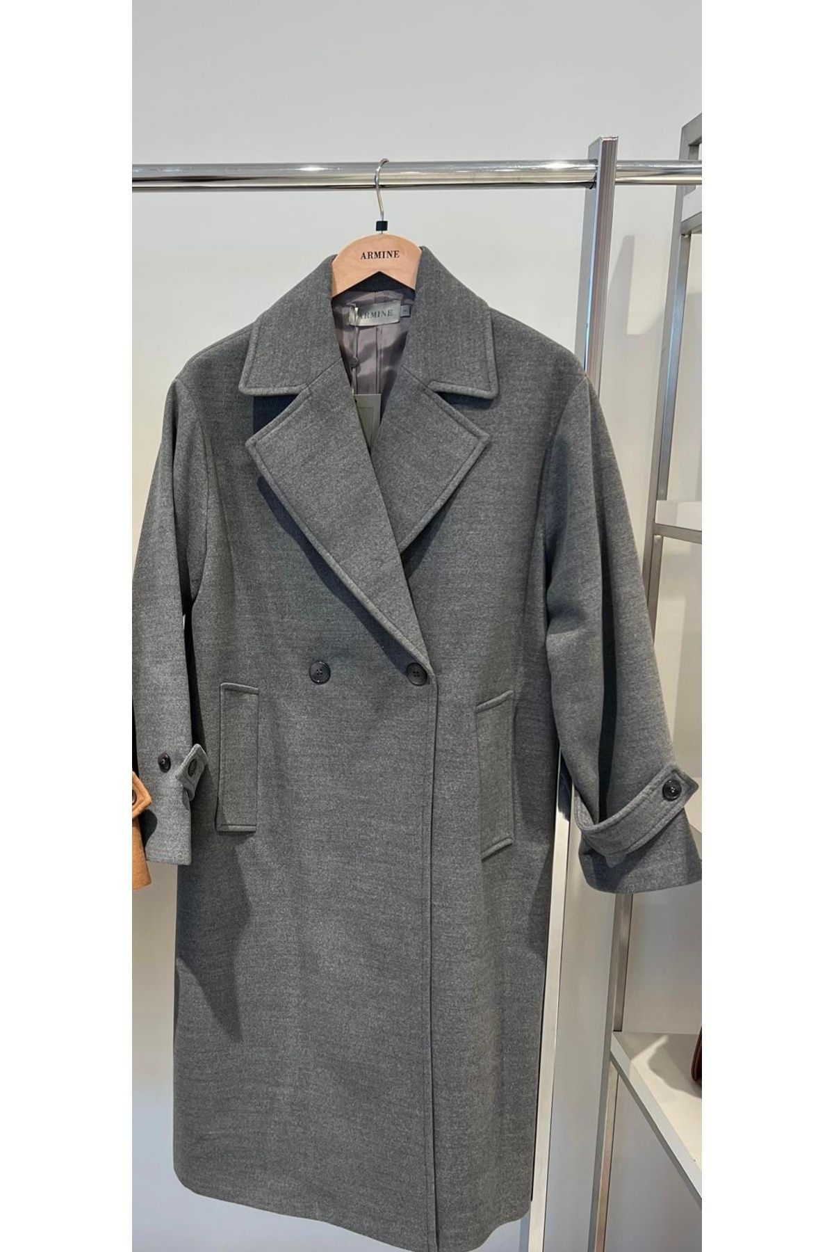 Armine-Coat - Gray - Basic 4