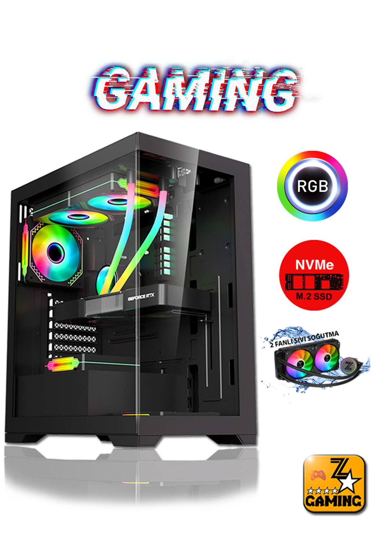 Zeiron xTreme V44 Ryzen 7 5700X 32GB RAM 1TB M.2 Nvme SSD RTX3060