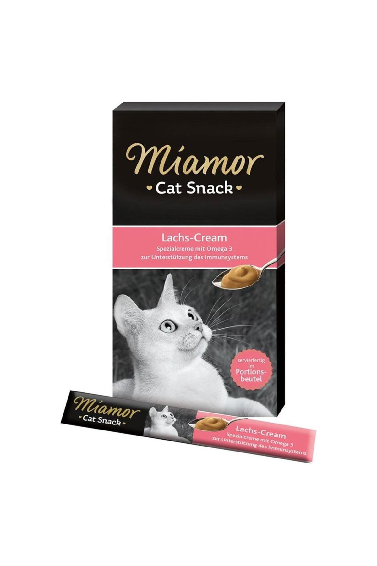 Miamor Lachs Cream Somonlu Kedi Ödül Maması 6×15g