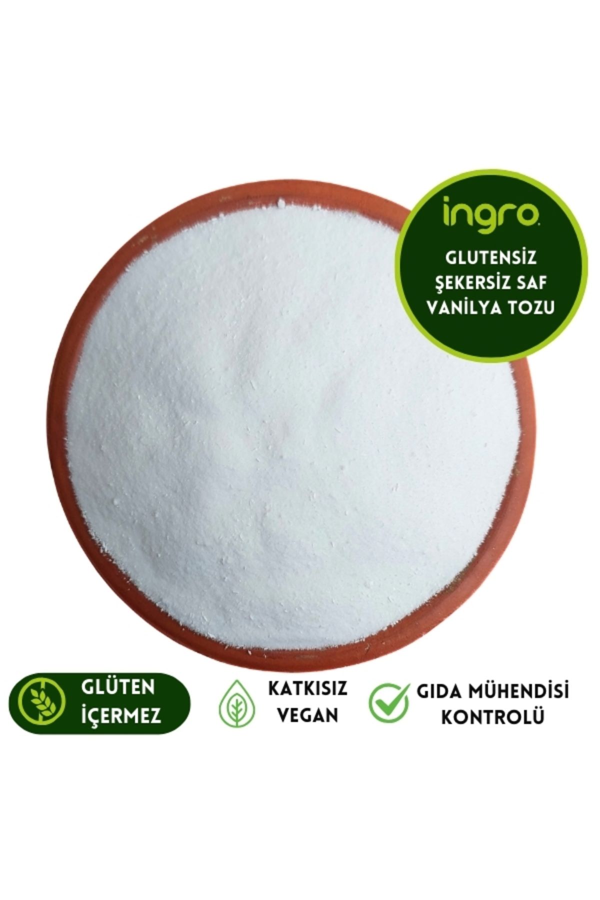 İngro İngro Glutensiz Şekersiz Saf Vanilya 50 G