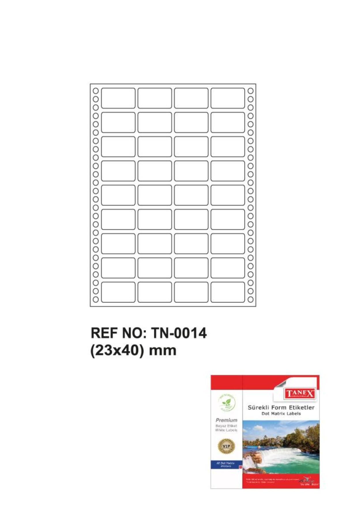 Tanex-Tn-0014 Continuous Form Label 23x40mm 1