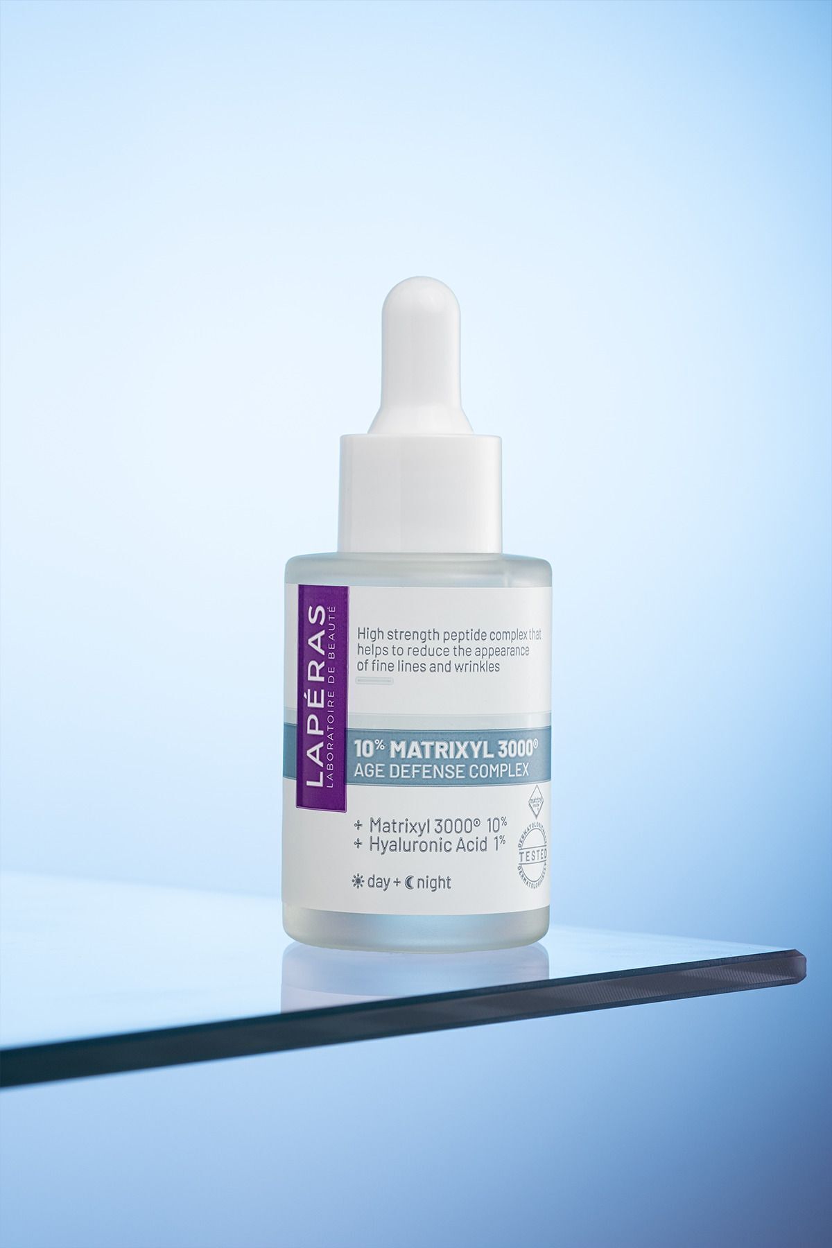 سرم پپتید وگان مرطوب کننده LAPERAS 10% Peptide Matrixyl 3000® 1% Hyaluronic Acid Plumping