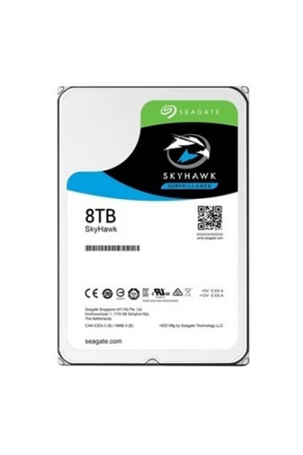 Seagate 8TB ST8000VX010 256 MB Önbellek 5400 RPM 3.5" 7-24 Güvenlik (İthalat)
